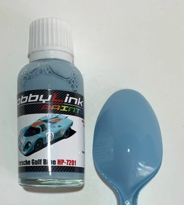 HP-7201  краска  лаковая HobbyLink 30мл.  Porsche Gulf Blue 2000002213154