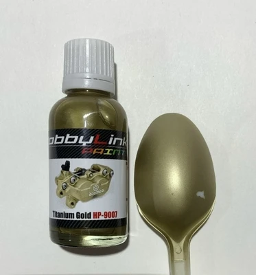 HP-9007  краска  лаковая HobbyLink 30мл.  Titanium Gold 2000002213901