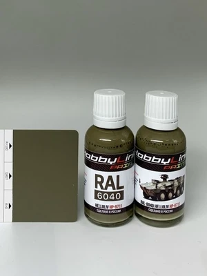 HP-9711  краска  лаковая HobbyLink 30мл.  RAL-6040 Hellolive 2000002214373