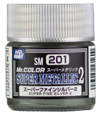 SM201  краска 10мл Super Fine Silver 2 4973028718683