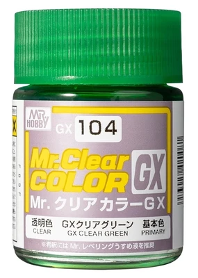 GX104  краска 18мл  Clear Green 4973028420081