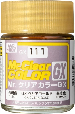 GX111  краска 18мл  Clear Gold 4973028420159