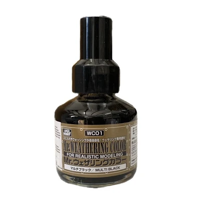 WC01  краска 40мл MR.WEATHERING COLOR WC01 MULTI BLACK 2000002098737