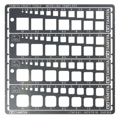 74156  ручной инструмент  Modeling Template Square 1-10 4950344741564