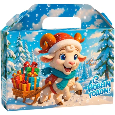 Новогодний подарок Солнечный (картон) 1000г 125у