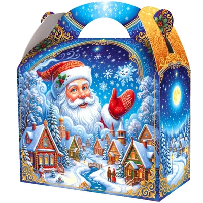 Новогодний подарок Деревня (картон) 1500г 105у