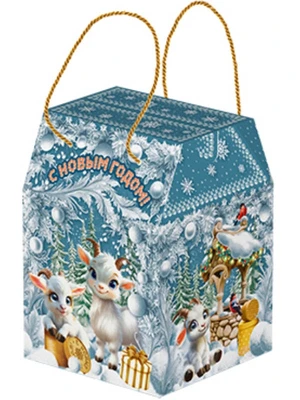 Новогодний подарок Зимний жемчуг (плотный картон) 1000г 300у