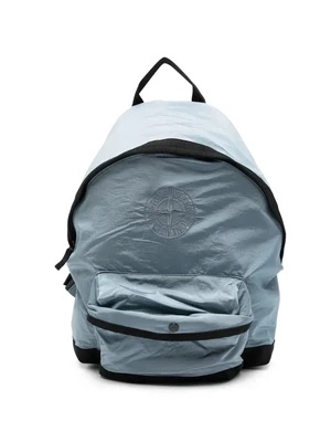 Рюкзак с логотипом Stone Island Junior, синий 47698203