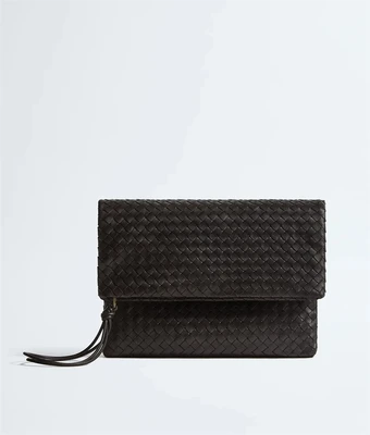 Клатч Giornale BOTTEGA VENETA, коричневый 47324187