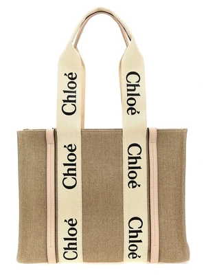 Шоппер 'Woody Medium' CHLOÉ, розовый 47340100