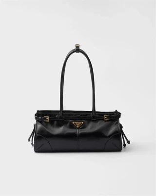 Средняя кожаная сумка Prada Bonnie, черный 47355348
