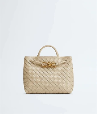 Small Andiamo BOTTEGA VENETA, бежевый 47360250