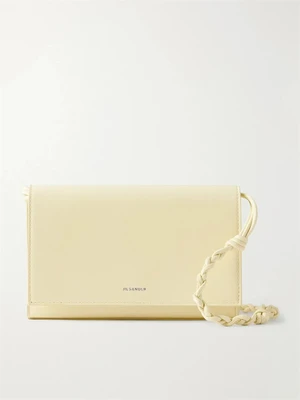 Кожаная сумка через плечо Tangle JIL SANDER, белый 47375731