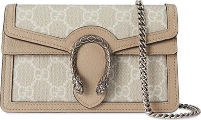 Мини-сумка Gucci Dionysus GG Super Mini, бежевая 667303