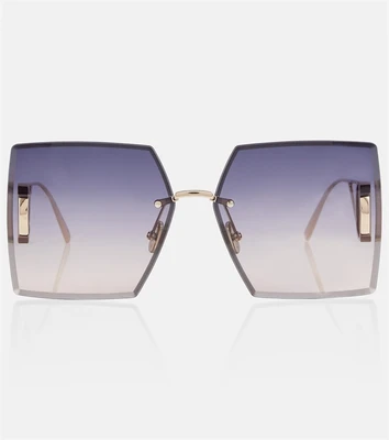 Солнцезащитные очки 30Montaigne S7U в квадратной оправе Dior Eyewear, золотой 2075819
