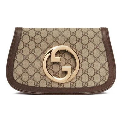 Сумка Gucci Blondie Shoulder Bag, бежевый 21096219
