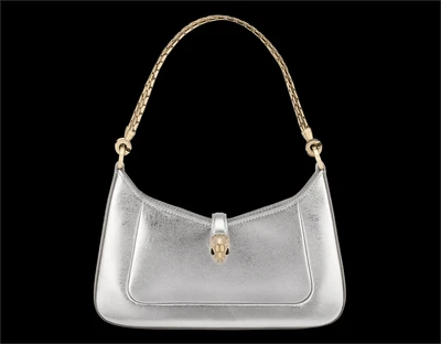 Сумка через плечо Serpenti baia Bvlgari, серебряный 20895420