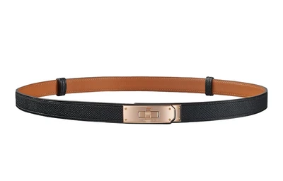 Женский ремень Hermes Kelly, черный 11442796