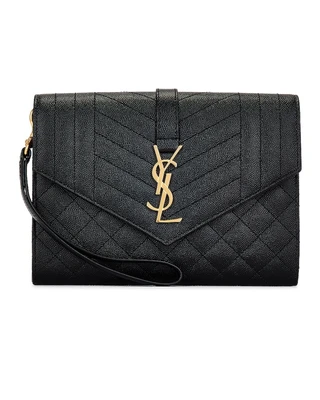 Сумка Envelope Flap Pouch Saint Laurent, Noir 27099594