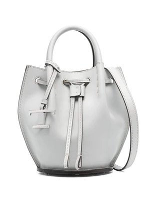Tod's сумка-ведро размера мини с логотипом, серый 20954039