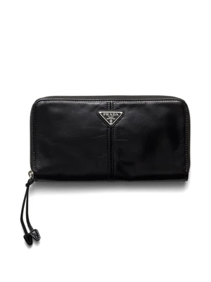 Кожаный кошелек Prada, черный 20510516