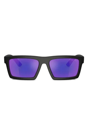 Prada Linea Rossa rectangle-frame солнцезащитные очки, черный 24288691