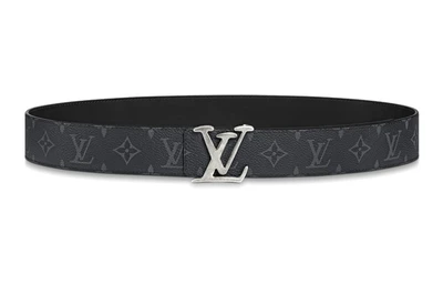 Ремень Louis Vuitton с узором, черный 13995138