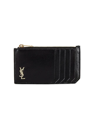 Картхолдер Saint Laurent YSL Credit, черный 6081365