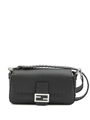 Сумка-мессенджер Baguette FENDI, черный 25909236