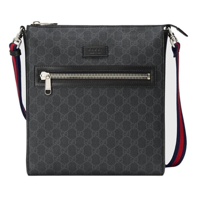 Сумка men's single-shoulder bag black/grey Gucci, черный 21161510