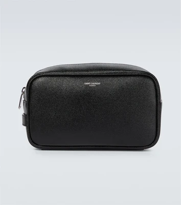 Кожаная сумка для белья Saint Laurent, черный 2108120