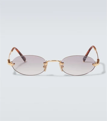 Овальные солнцезащитные очки Miu Miu, Cold Grey 25620594