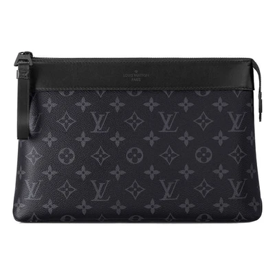 Сумка pochette voyage souple monogram eclipse 'black' Louis Vuitton, черный 21125252