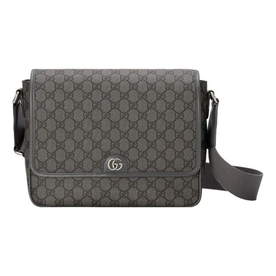 Сумка ophidia medium messenger bag 'grey black' Gucci, серый 21110529