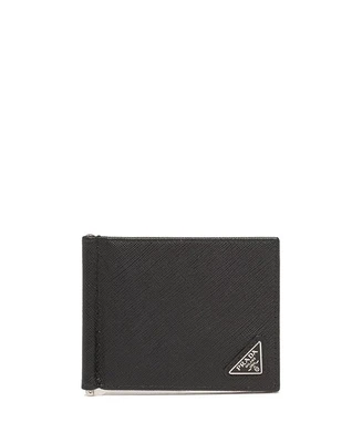 Кошелёк из кожи Saffiano Prada, черный 25337514