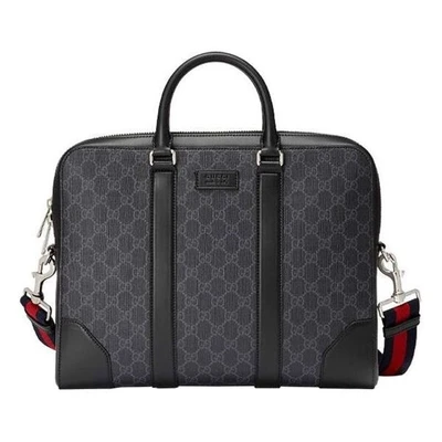 Сумка gg supreme briefcase 'black' Gucci, черный 21161507