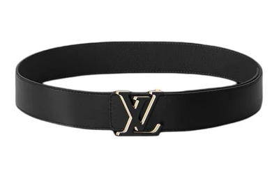 Ремень мужской Louis Vuitton Leather, черный 13995050