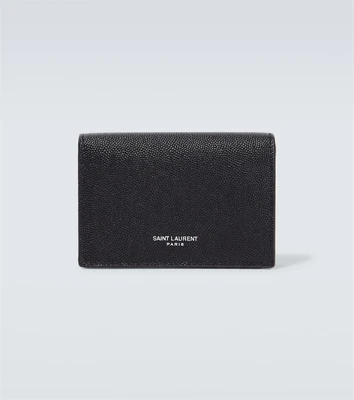 Кожаная визитница paris Saint Laurent, черный 5939413