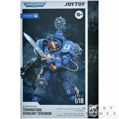 Фигурка JoyToy. Warhammer 40,000: Ultramarines Terminators Sergeant Terconon 125190