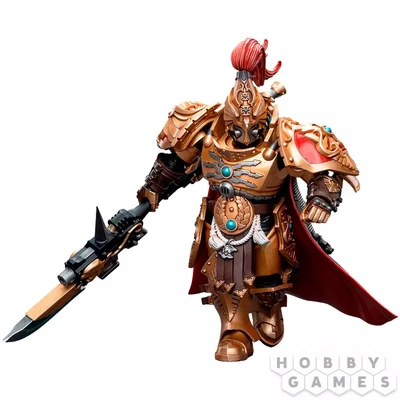 Фигурка JoyToy. Warhammer 40,000: Adeptus Custodes Shield Captain with Guardian Spear 153983