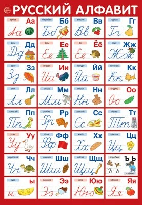 ПЛ-14880 Плакат А3. Русский алфавит с прописными буквами 910662041
