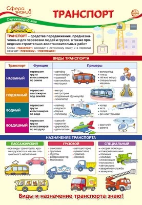 ПО-13542 Плакат А3. Окружающий мир во 2 классе. Транспорт 1708802235