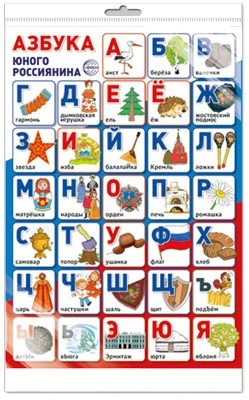 *ПЛ-14970 ПЛАКАТ А3 В ПАКЕТЕ. Азбука юного россиянина (в индивидуальной упаковке, с европодвесом и клеевым клапаном) 1235261517