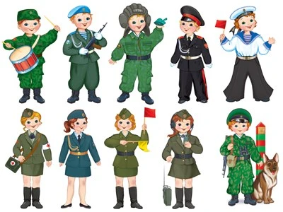 КС-17275 Комплект украшений на скотче. Защитники Родины (двухсторонние, 10 видов в комплекте) 1252028407