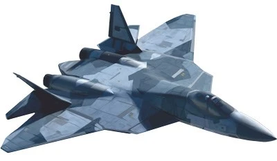 М-15590 Вырубная фигурка. Военная техника. Самолет-истребитель СУ-57. Двухсторонняя 283325263