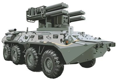М-15588 Вырубная фигурка. Военная техника. ЗРК Сосна. Двухсторонняя 611256954
