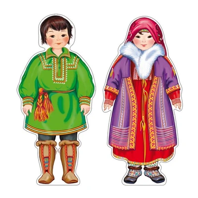 *КБ-18040 Комплект для оформления интерьера со скотчем. Народы России. Ханты и манси (2 плаката А3) 802671511