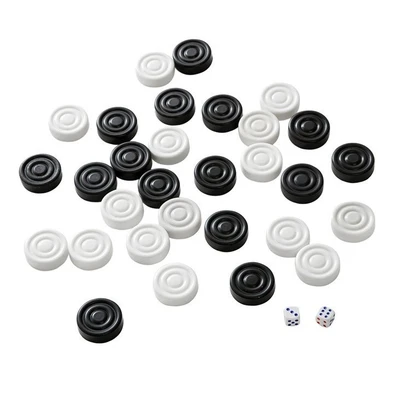 Фишки для нард "Кировские" пластмассовые с кубиками 1399023479