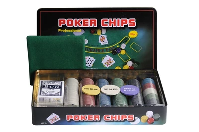 Набор для покера Holdem Light на 300 фишек с номиналом 639247795