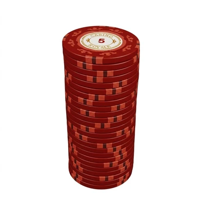 Фишки для игры в покер Casino Royale номиналом 5 (25шт) 731670138